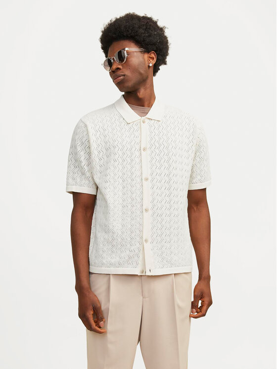 Jack&Jones Krekls Jornoto 12255011 Écru Regular Fit