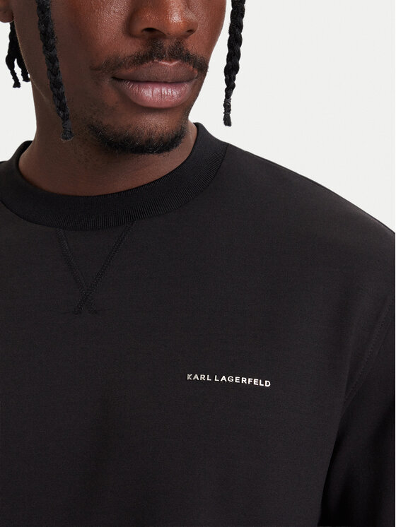 KARL LAGERFELD KARL LAGERFELD Bluza 705016 564902 Czarny Regular Fit