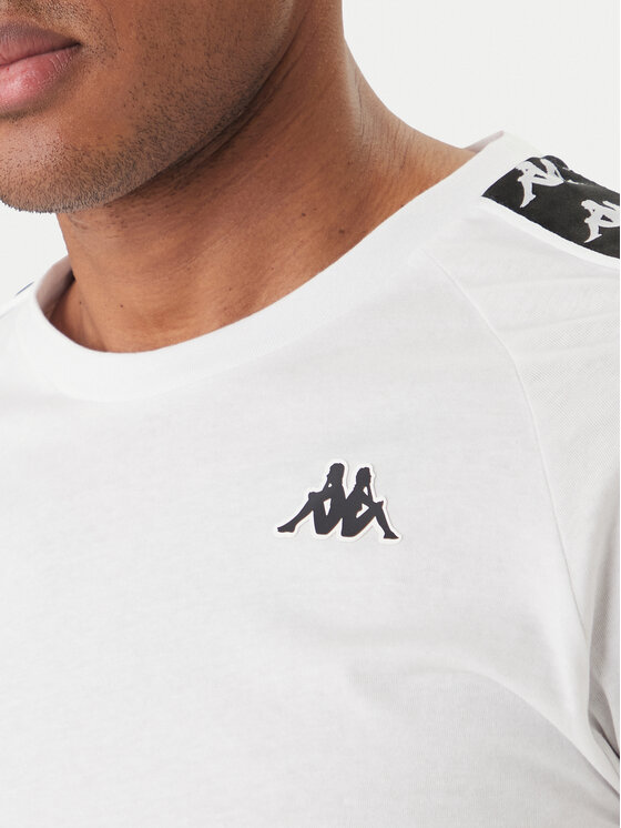 Kappa Kappa Тишърт 303UV10 Бял Slim Fit