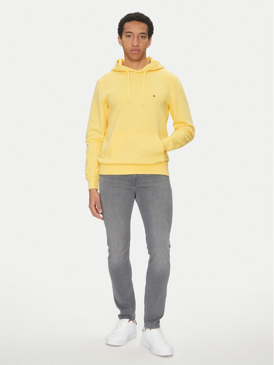 Tommy Hilfiger Tommy Hilfiger Bluza Essential MW0MW37235 Żółty Regular Fit