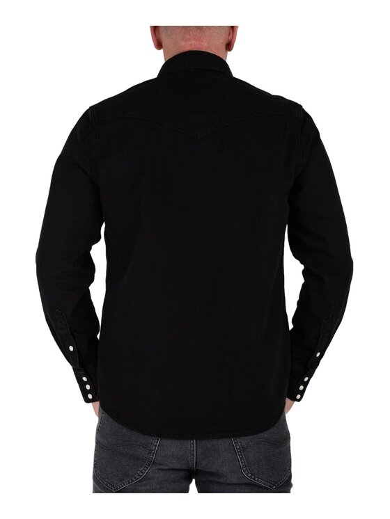 Wrangler Wrangler Camicia 112362906 Nero Regular Fit