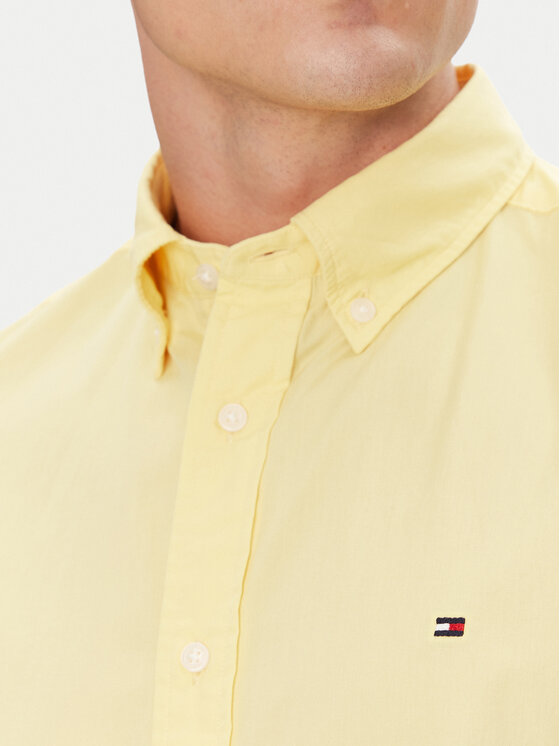 Tommy Hilfiger Tommy Hilfiger Košile MW0MW37584 Žlutá Regular Fit