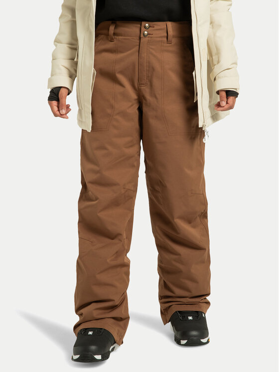 DC Shoes Pantaloni pentru snowboard Riveter ADJTP03032 Maro Regular Fit