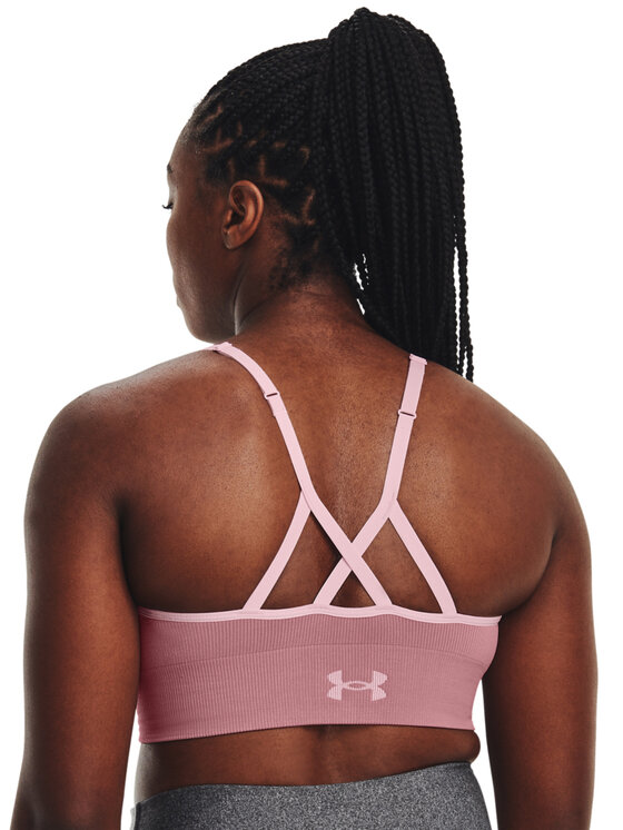 Under Armour Under Armour Reggiseno sportivo UA Seamless Low Long Rib 1373870 Rosa