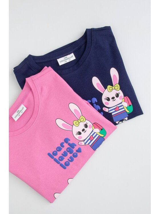 Coccodrillo Coccodrillo T-Shirt ZC6143205AGK-007 Różowy Regular Fit