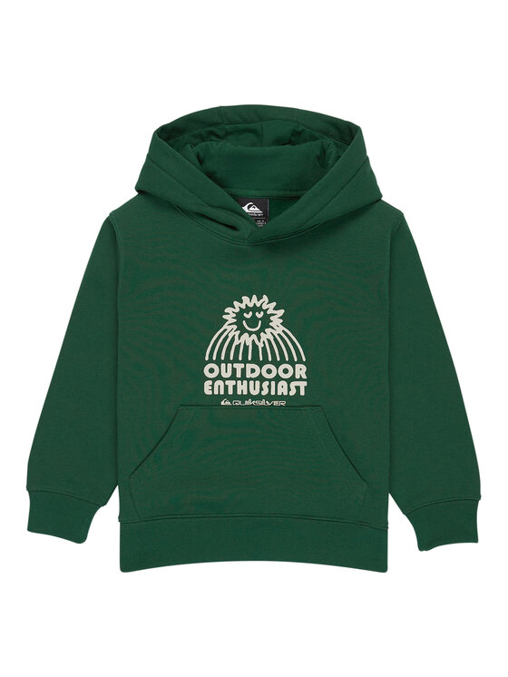Quiksilver Bluza Graphics EQKFT03406 Zielony Regular Fit