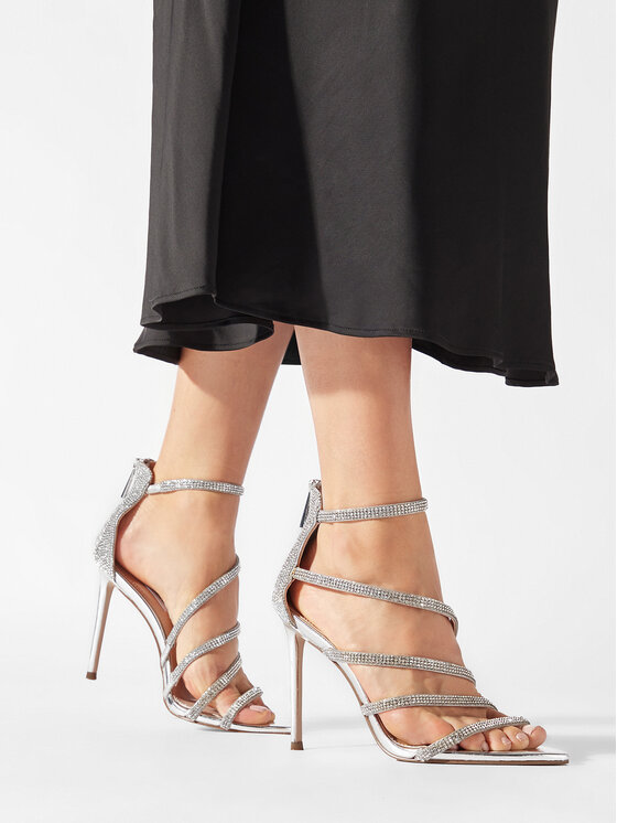 Steve Madden Steve Madden Sandały Beamish Sandal SM11002585-751 Srebrny