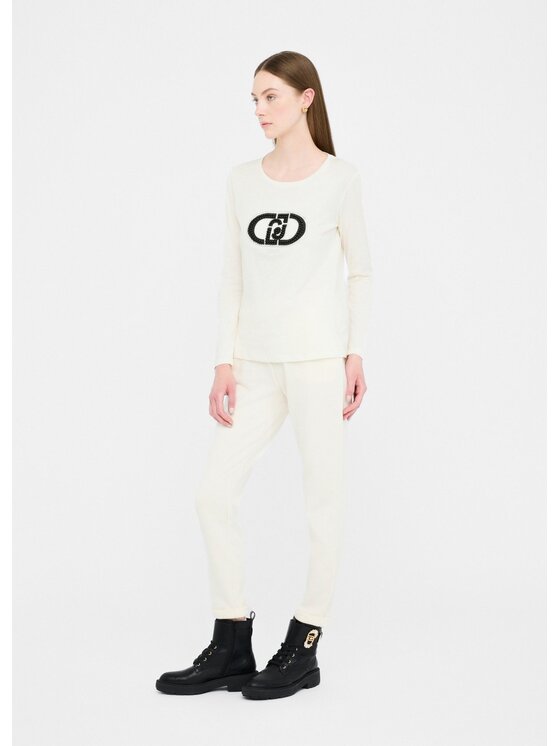 Liu Jo Liu Jo T-shirt TF5299JS923M9935 Bianco Regular Fit
