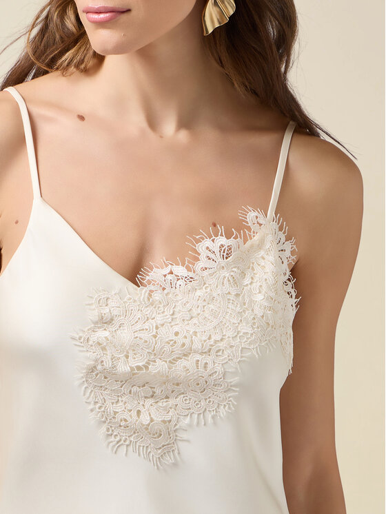 Oltre Oltre Blusa 2502R003071N021 Bianco Regular Fit