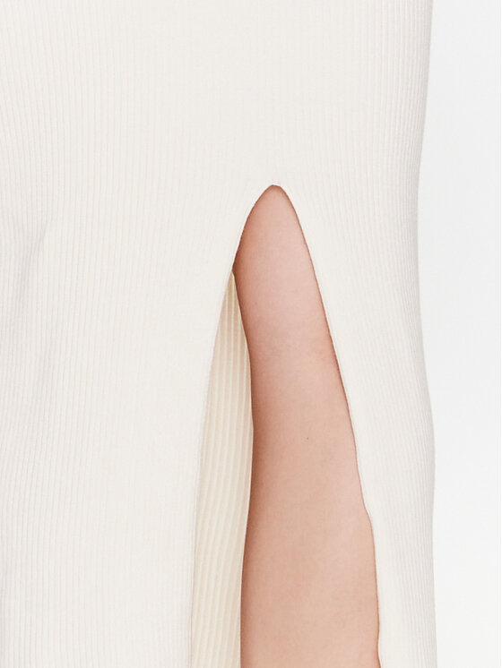 Edited Edited Kötött ruha Sunna EDT6713001000002 Ekru Slim Fit
