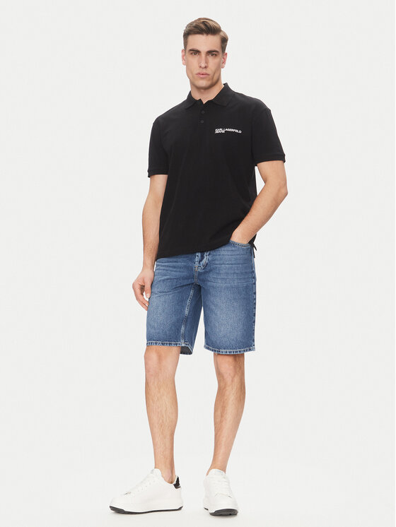 Karl Lagerfeld Jeans Karl Lagerfeld Jeans Pantaloncini di jeans A2M10132 Blu scuro Regular Fit