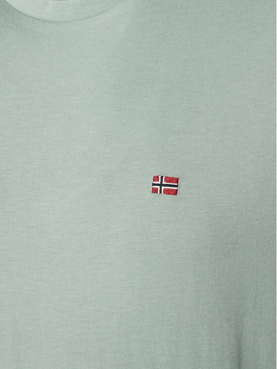 Napapijri Napapijri T-shirt Salis NP0A4H8D Kaki Regular Fit
