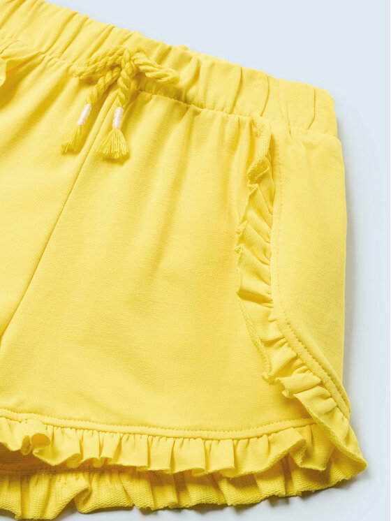 Mayoral Mayoral Pantaloncini di tessuto 603 Giallo