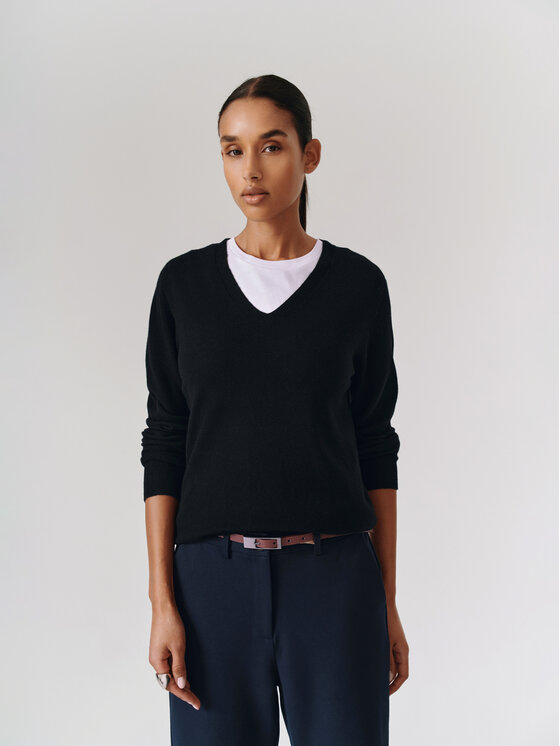 TATUUM TATUUM Sweter MERSA Czarny Classic Fit