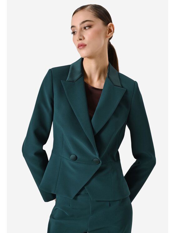 Rinascimento Rinascimento Giacca da abito giacca corta donna Verde Regular Fit