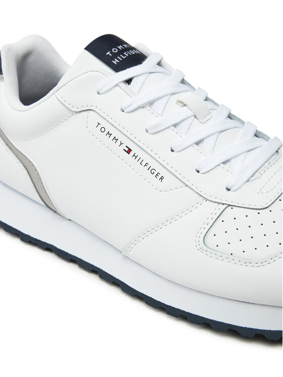 Tommy Hilfiger Tommy Hilfiger Sneakersy New Runner Eva Mix Lth Flag FM0FM05453 Biela