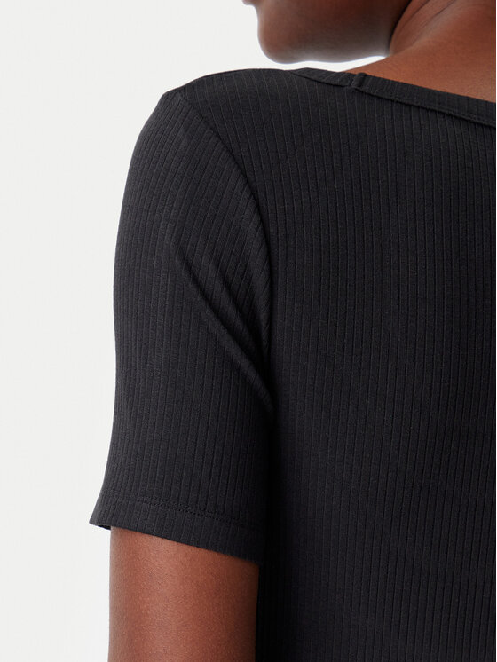 Tommy Hilfiger Tommy Hilfiger Marškinėliai WW0WW37866 Juoda Slim Fit