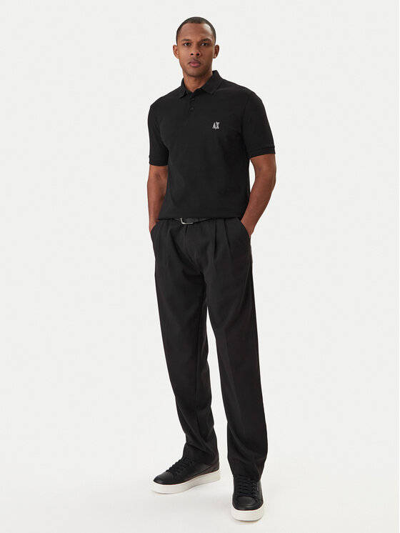 Armani Exchange Armani Exchange Polo särk XM000367 AF13022 UC001 Must Regular Fit