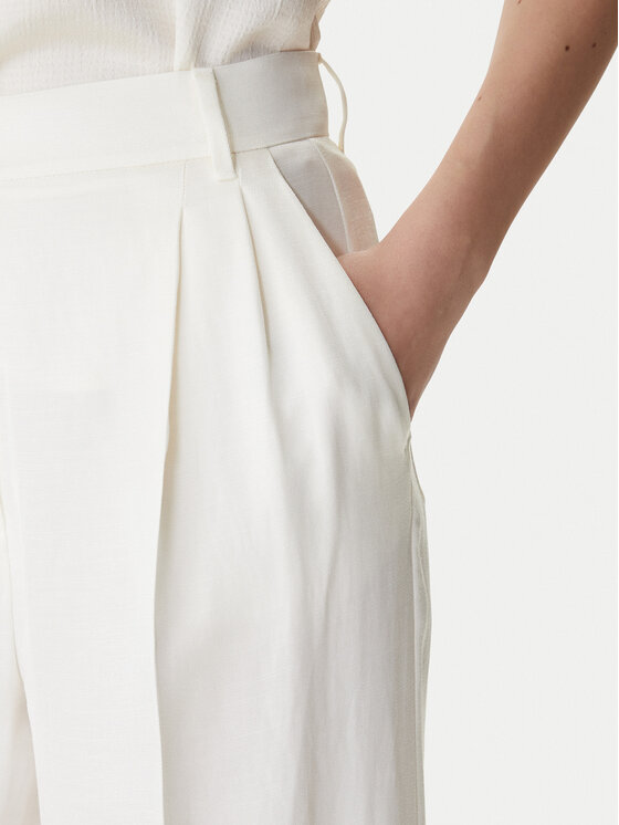 Marella Marella Hlače Adito 2615131221 Écru Straight Fit