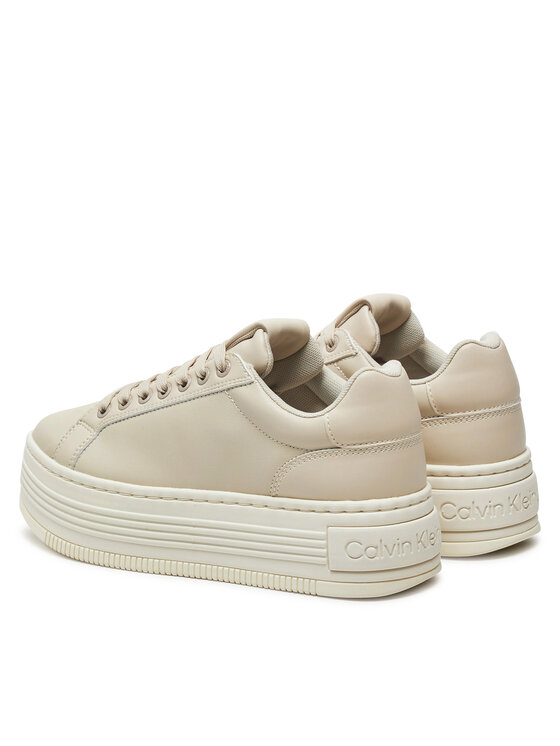 Calvin Klein Calvin Klein Снікерcи Bold Platf Low Oh Mg Lth YW0YW01589 Écru