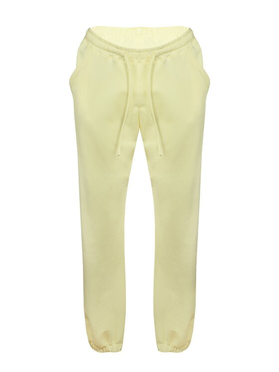 DKaren Sport DKaren Sport Spodnie dresowe Wenezja Żółty Slim Fit