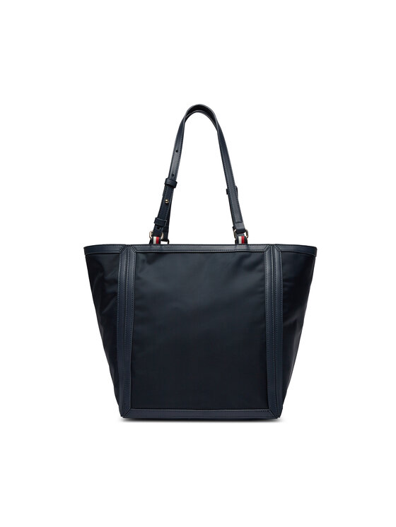 Tommy Hilfiger Tommy Hilfiger Ročna torba Th Essential S Tote AW0AW15717 Mornarsko modra