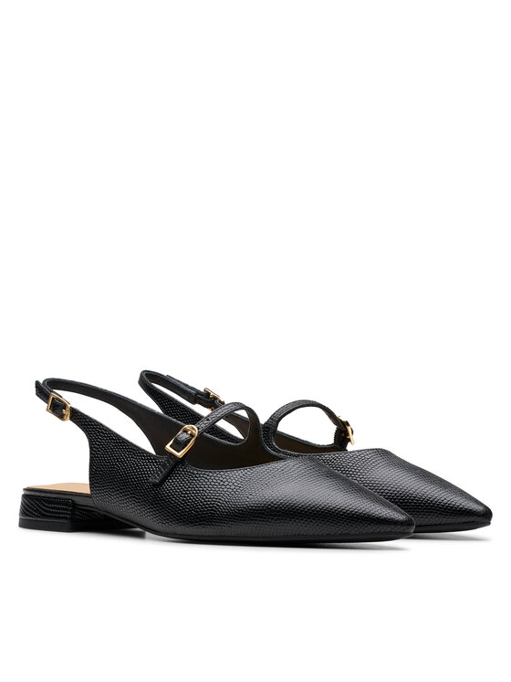 Clarks Clarks Μπαλαρίνες Sensa15 Shine 26181314 Μαύρο