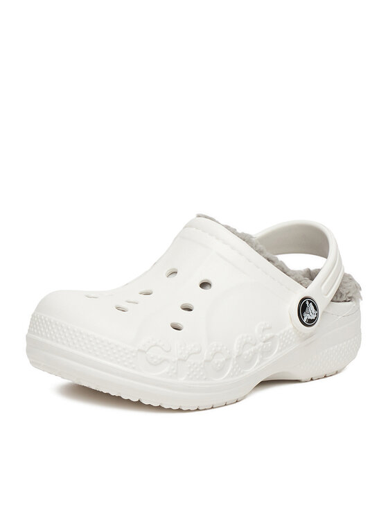 Crocs Crocs Şlapi C-BAYA LINED CLOG K 207500-11H Alb