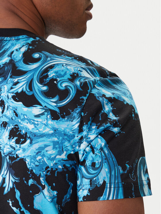 Versace Jeans Couture Versace Jeans Couture T-shirt 80GAH6S0 JS543 Blu Regular Fit