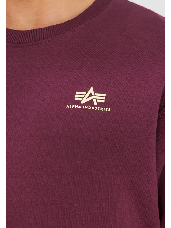 Alpha Industries Alpha Industries Bluza Basic Small Logo Sweatshirt Czerwony Regular Fit
