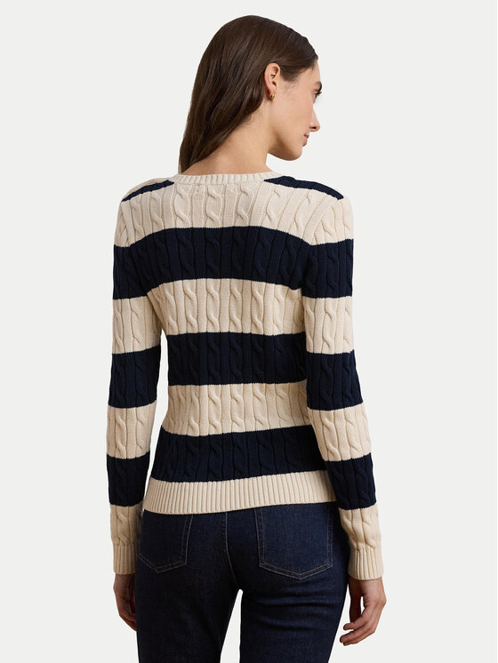 LAUREN RALPH LAUREN LAUREN RALPH LAUREN Sweter 200957480002 Écru Slim Fit