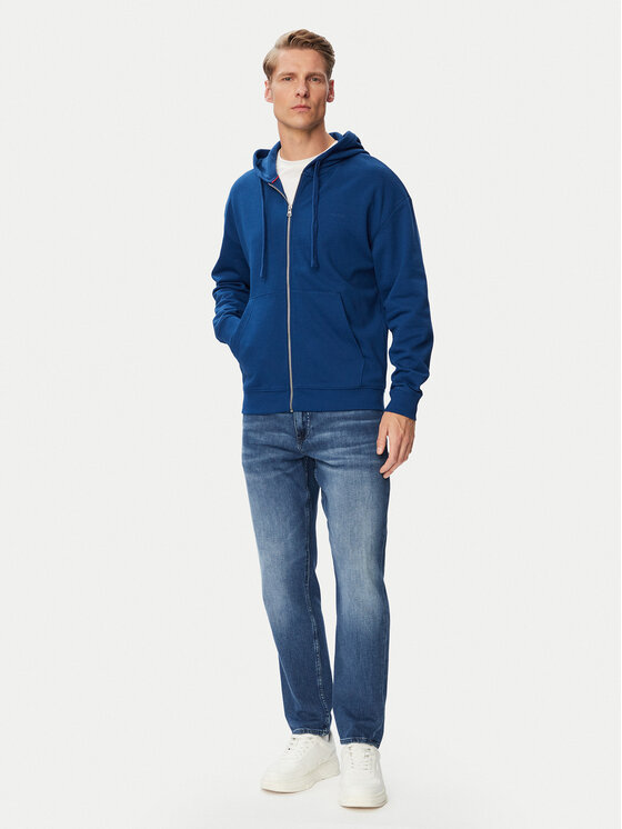 HUGO HUGO Felpa Dapozip 50548651 Blu Relaxed Fit