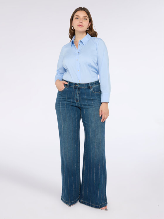 Fiorella Rubino Fiorella Rubino Camicia 5358T001357N004 Turchese A-Line Fit