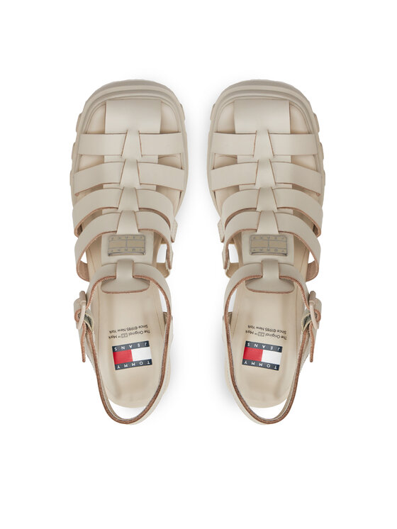 Tommy Jeans Tommy Jeans Sandály Tjw Heel Fisherman Sandal EN0EN02458 Béžová