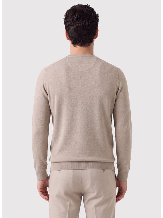Pako Lorente Pako Lorente Sweter P26WB-2X-003 Beżowy Straight Fit