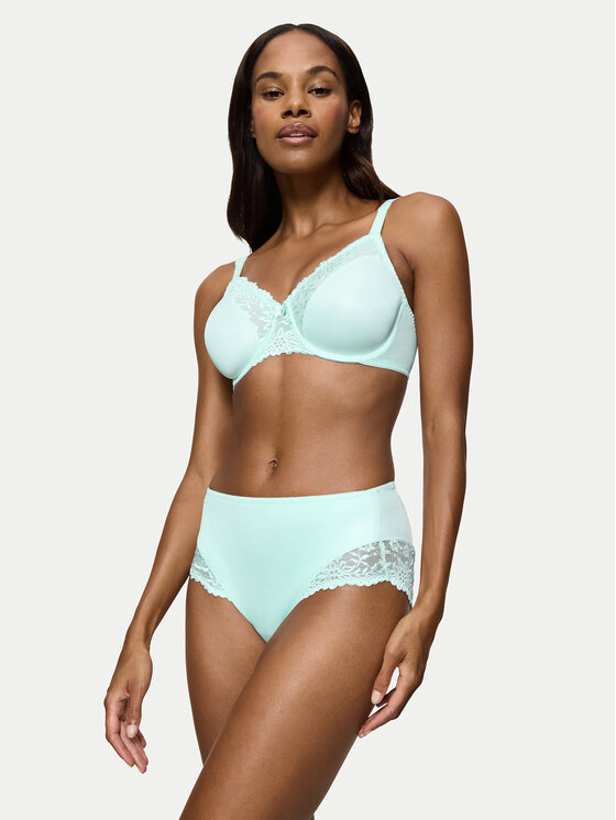 Triumph Triumph Chiloți clasici cu talie înaltă Ladyform Soft Maxi 10210671 Albastru