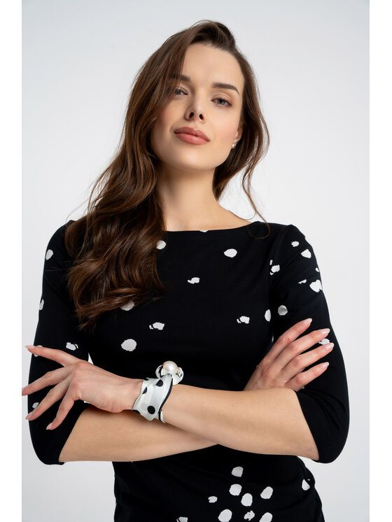 CLICK CLICK Μπλουζάκι 10-6873 Μαύρο Fitted Fit