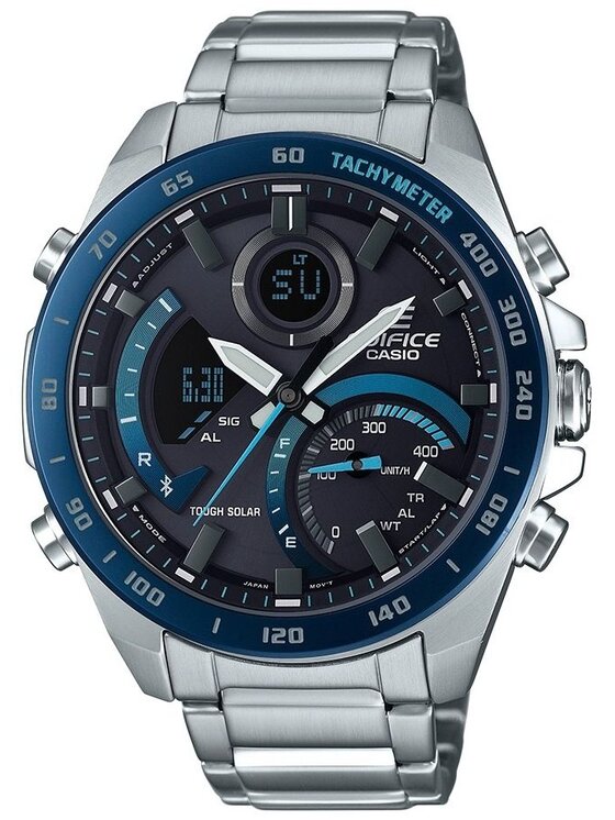 Casio Casio Hodinky ECB-900DB-1BER Strieborná