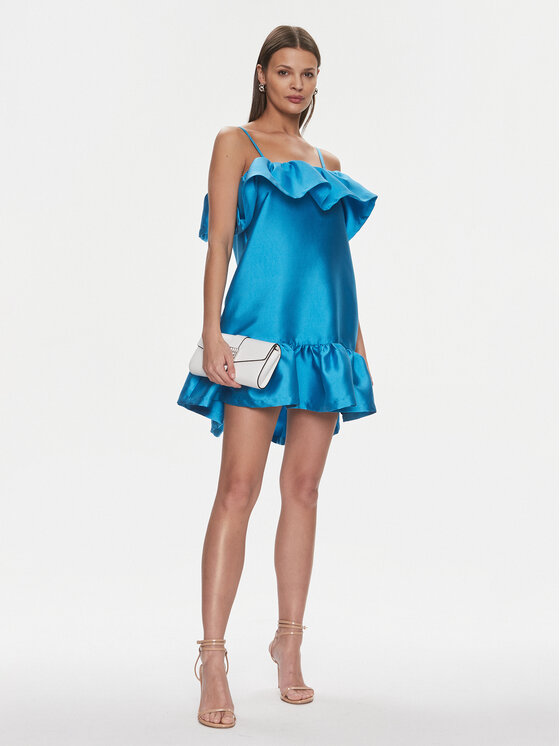 Silvian Heach Silvian Heach Rochie cocktail Vestito Corto GPP24396VE Albastru Regular Fit