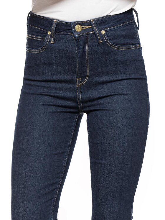 Lee Lee Jeansy SKYLER Niebieski Skinny Fit