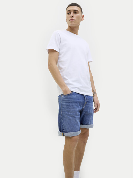 Jack & Jones Jack & Jones Džínsové šortky Rick 12269612 Modrá Regular Fit