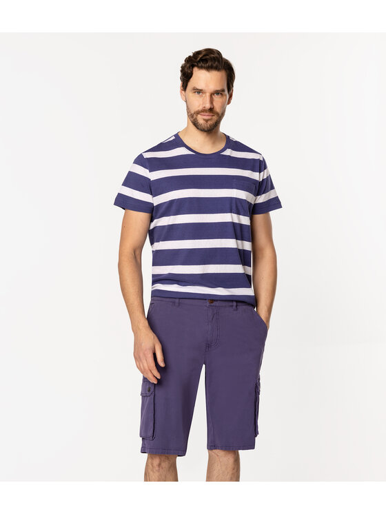 Lee Cooper Lee Cooper Bermudy SIMONE 9802 Fioletowy Regular Fit