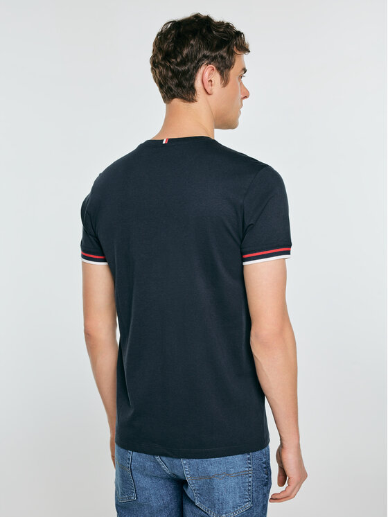BIG STAR BIG STAR T-Shirt BORTOR Granatowy Basic Fit