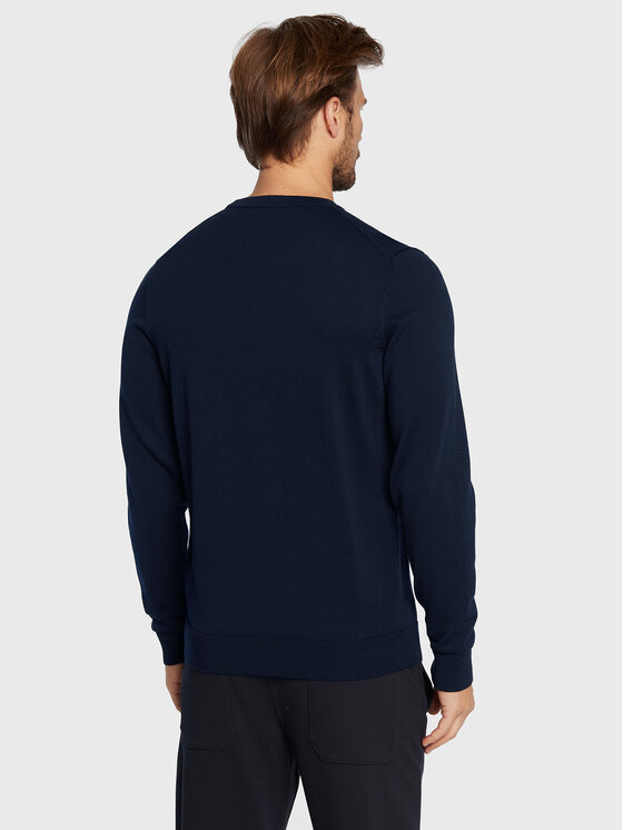 HUGO Hugo Sweter San Cassius-C1 50475083 Granatowy Regular Fit