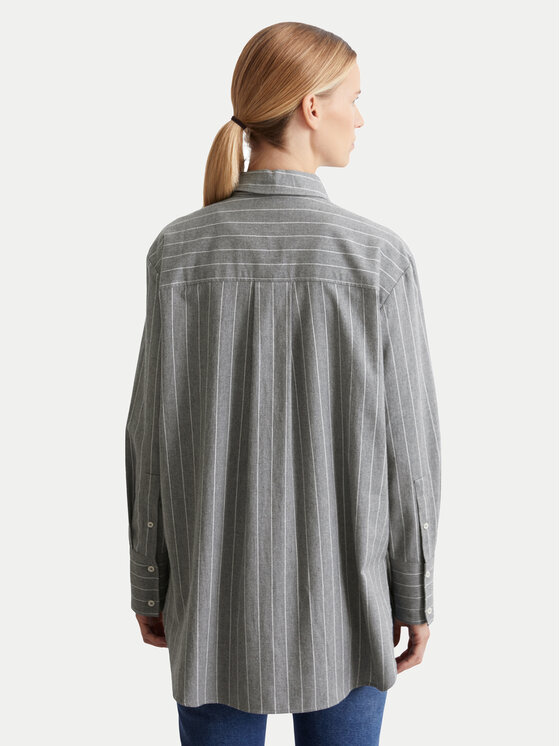 Marc O'Polo Marc O'Polo Hemd 408 1040 42449 Grau Loose Fit