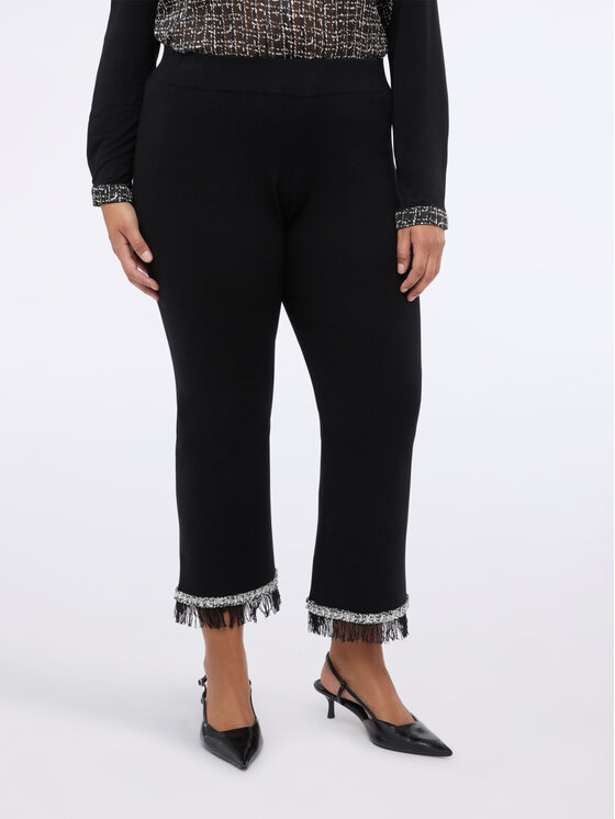 Fiorella Rubino Fiorella Rubino Pantaloni di tessuto P619L002271N033 Nero Flare Fit