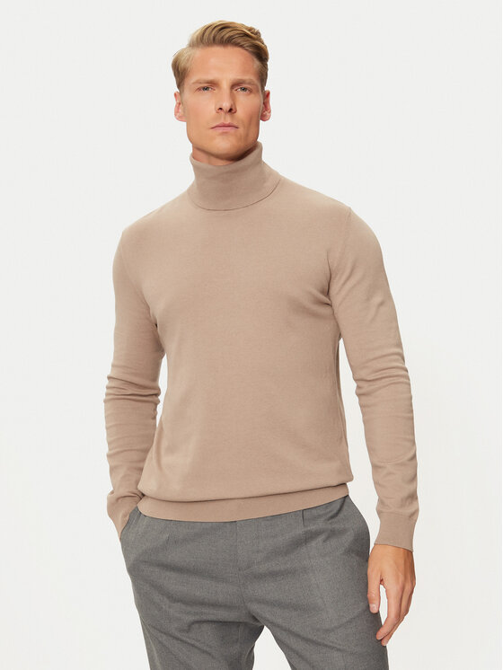 Sisley Sisley Golfas 10F2S2244 Smėlio Slim Fit