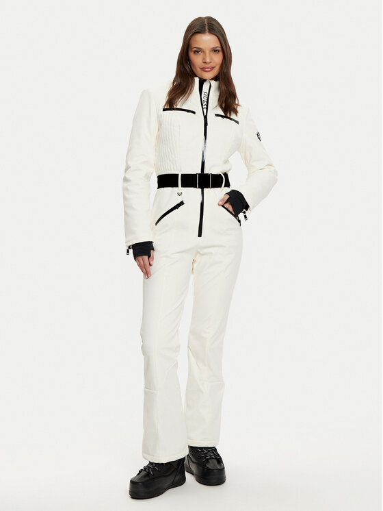 Guess Tuta da sci W4PD1M WH1S0 Écru Regular Fit, taglia : L