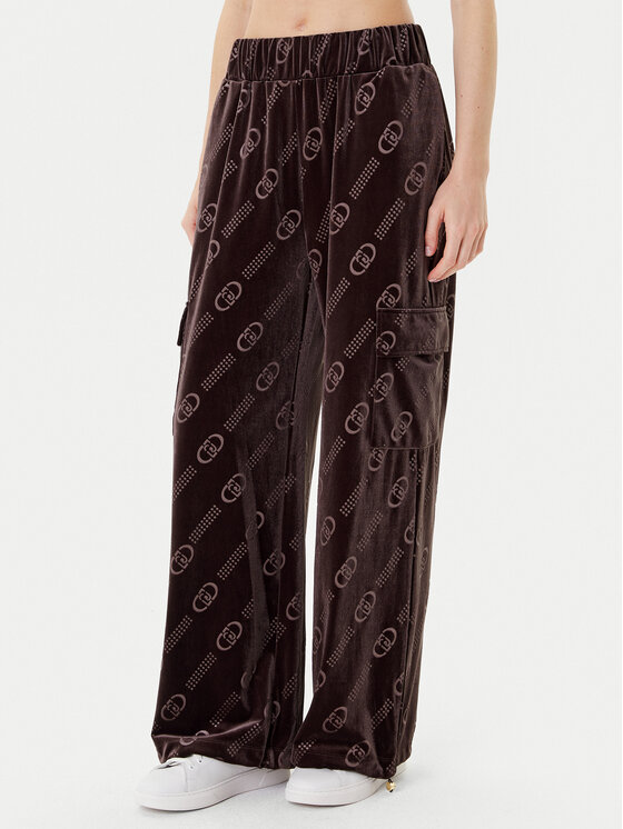 Liu Jo Sport Spodnie dresowe TF5111 J4955 Brązowy Relaxed Fit