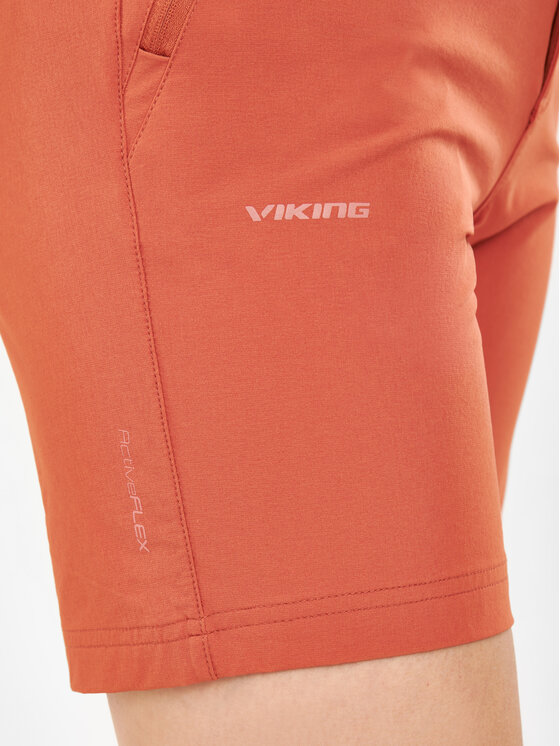 Viking Viking Szorty sportowe Spodenki Sequoia Bamboo Lady Pomarańczowy Regular Fit